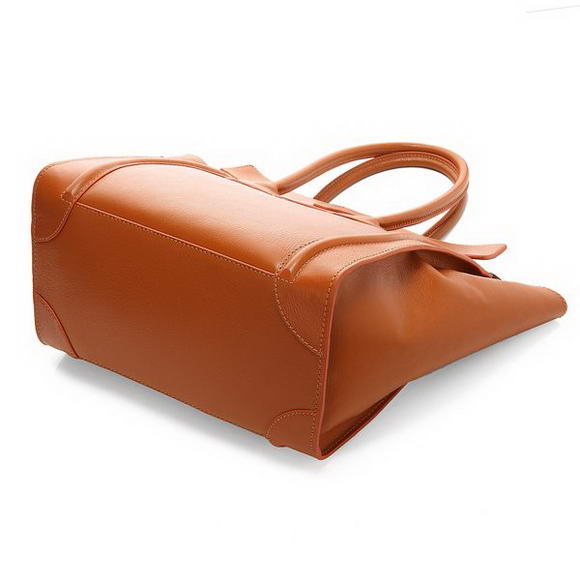 Celine Luggage Medium 1163984LBN in Original Leather Orange