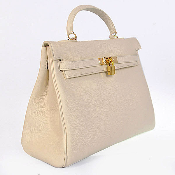 Hermes kelly 35CM Cream togo leather(Gold)