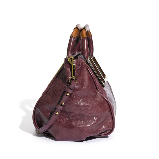 Chloe 'Ethel' Lambskin & Goatskin Leather Top Handle Satchel