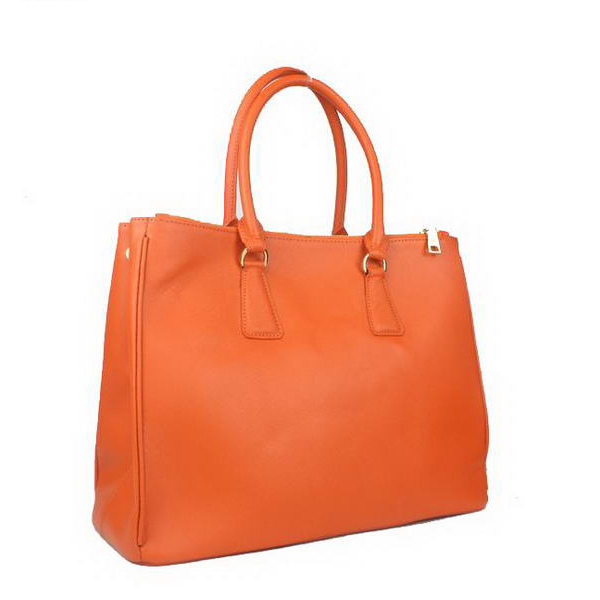 Prada Saffiano Calf Leather Tote Bag BN5023 Orange