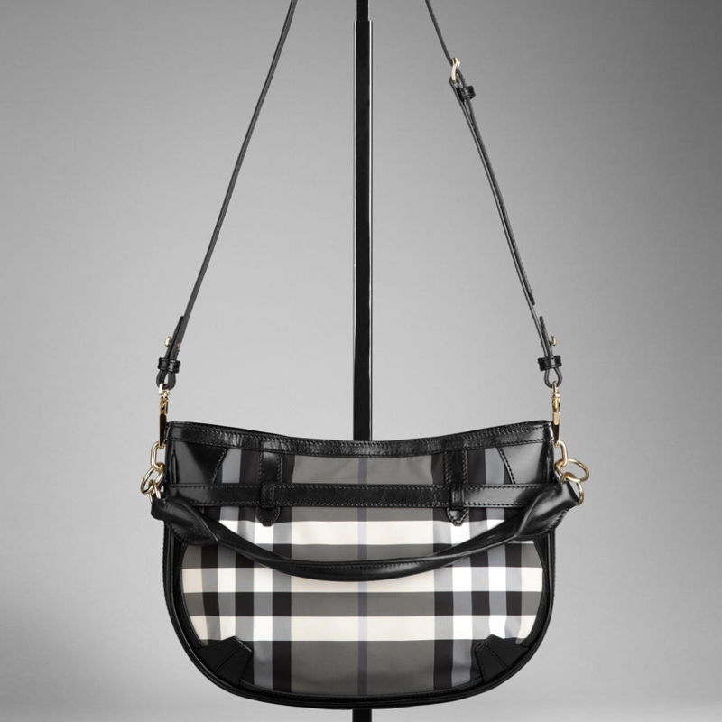 SMALL CHECK BELTED CROSSBODY BAG