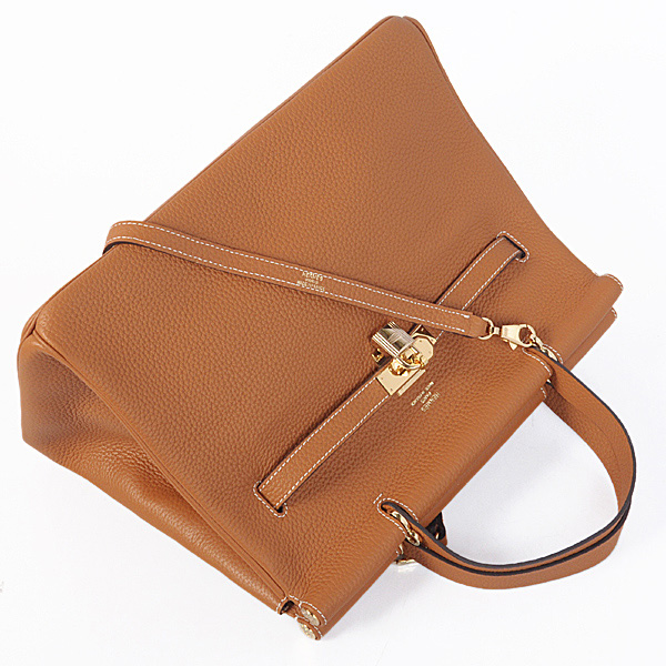 Hermes Spring Summer 2013 Shopping Bag H1046 in Camel with Gold hardware