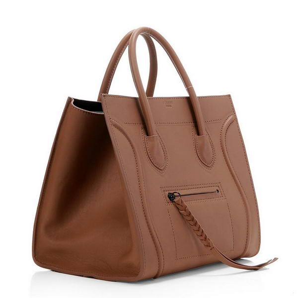 Celine Phantom Original Leather Bags Light Brown