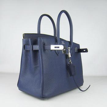 Birkin 30CM Dark Blue (silver)