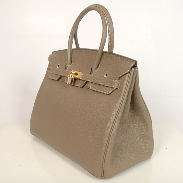 Hermes Birkin togo leather 35CM Dark Grey togo(Gold)