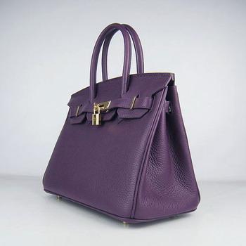 Birkin 30CM Purple (gold)