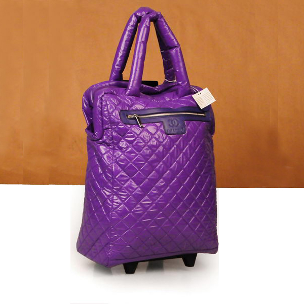 Chanel CoCo Cocoon Quilted Nylon Trolley A47204 Hyacinthine