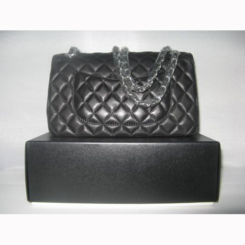 Chanel Black color with Silver chain