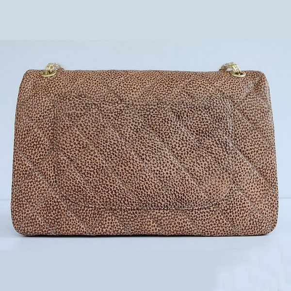 Chanel Flap Bag Quilted Ancient-Apricot Leather with Gold Chain 48102