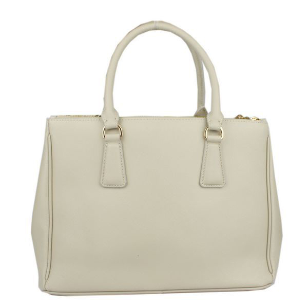 Prada Saffiano Calf Leather Tote Bag 103282 Offwhite