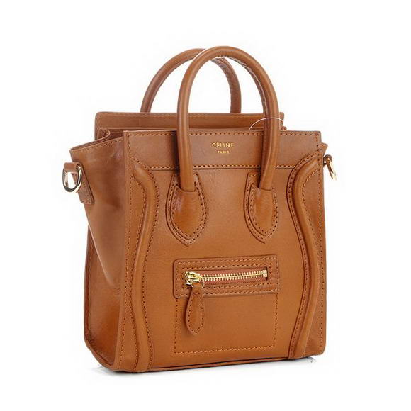 Celine Luggage Mini 165213MBA in Original Leather Tan