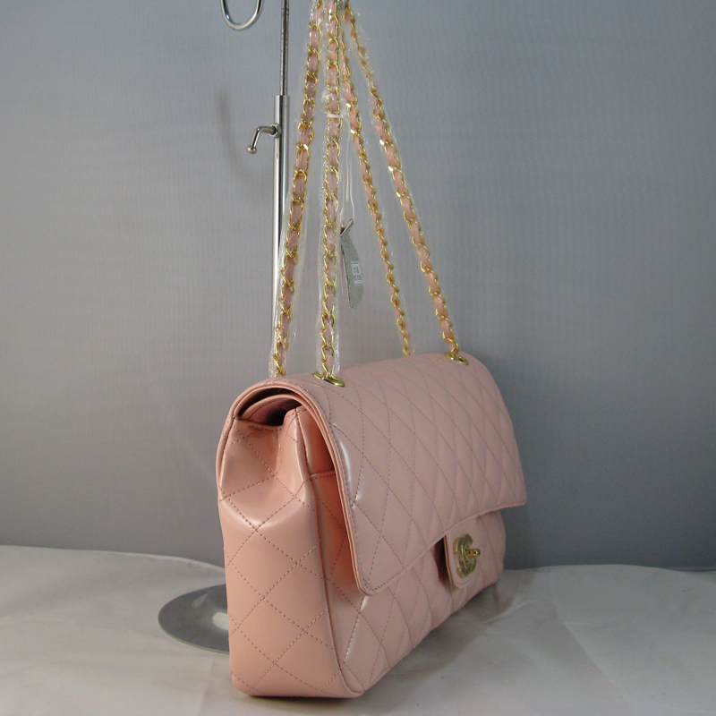 Chanel Pink color with Gold chain