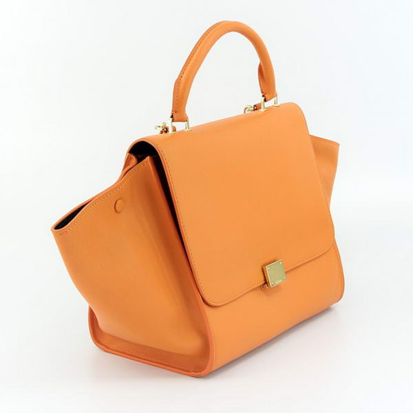 Celine Trapeze Bags Original Leather 64430 Orange