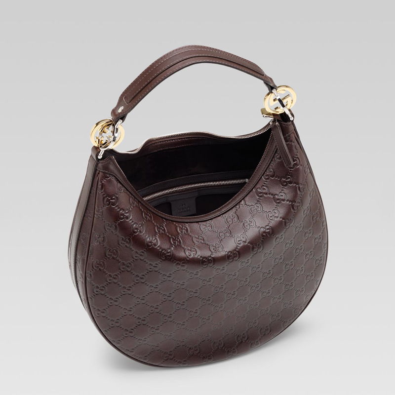 'GG twins' medium hobo with interlocking G details