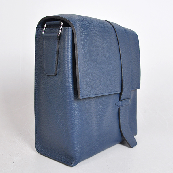 Hermes Alfred Bag clemence leather in Dark Blue