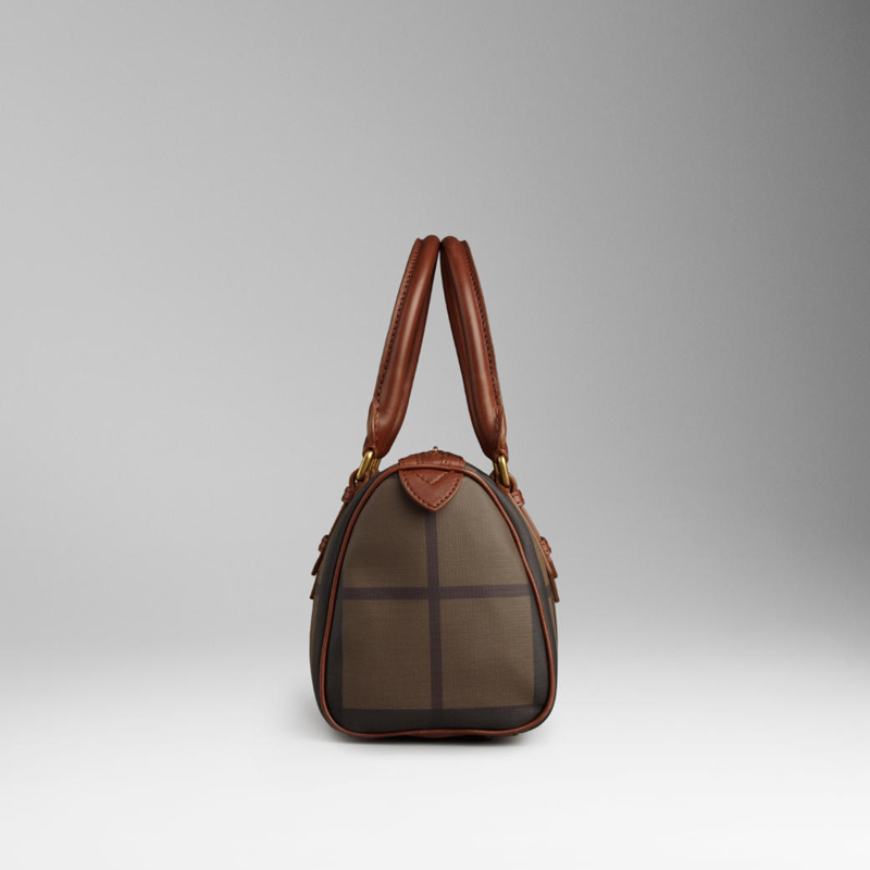 SMALL SMOKED CHECK BOWLING BAG