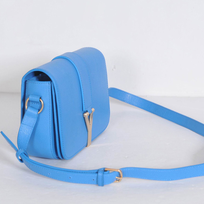 Yves Saint Laurent Large Chyc Shoulder Bag Blue 66011