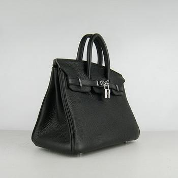 Hermes Birkin 25CM Black (silver)