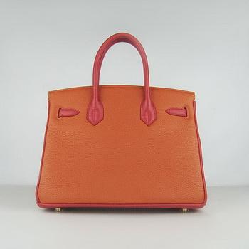 Birkin 30CM Red.Orange.Green (gold)