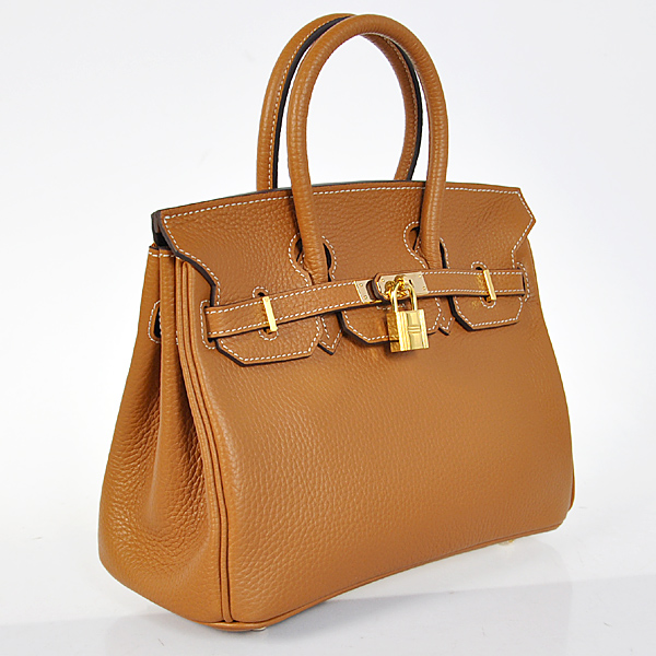 Hermes Birkin 25CM clemence leather in Camel with Gold hardware