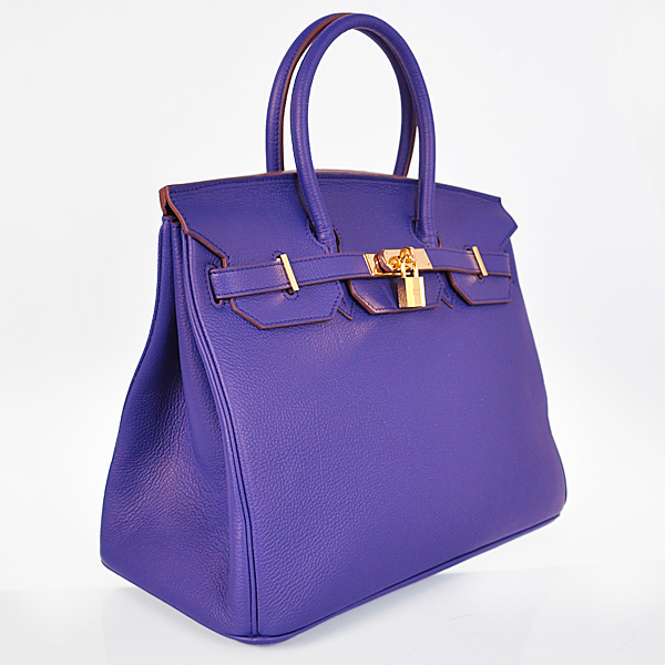 Hermes Birkin 35CM togo leather in Sapphire with Gold hardware