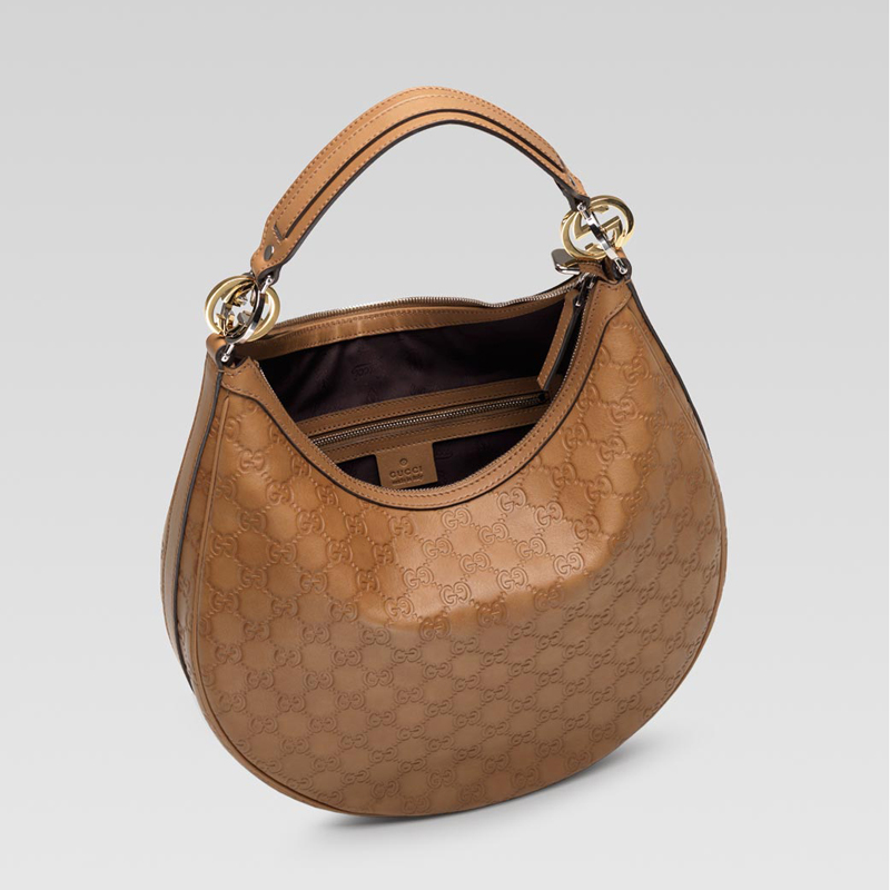 'GG twins' medium hobo with interlocking G ornamen