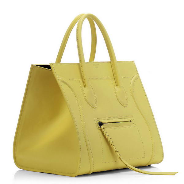 Celine Phantom Original Leather Bags Lemon