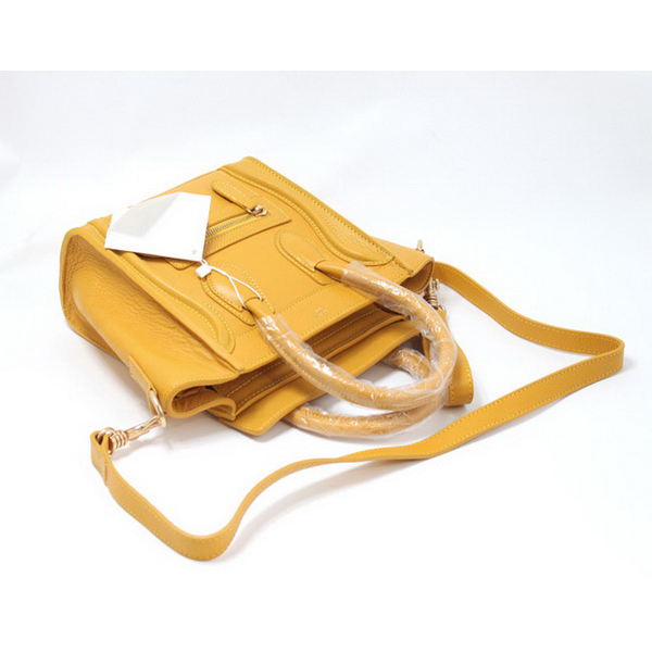 Celine Luggage small Fashion Bag Yellow