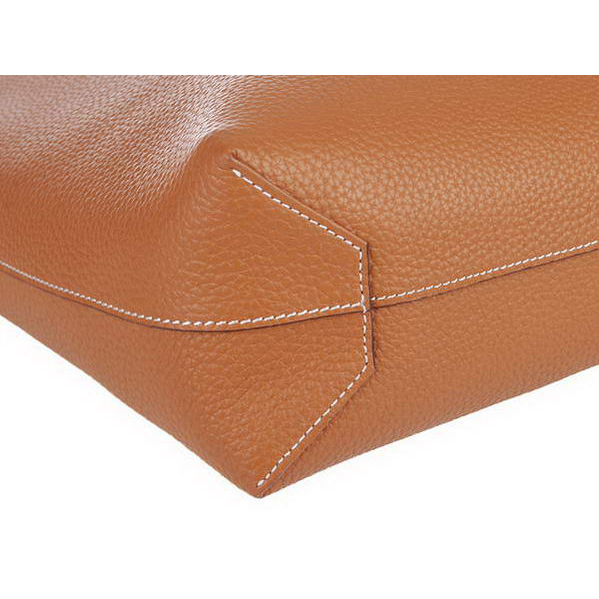 Hermes Shopping Bag 37CM Totes Clemence Leather Wheat