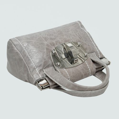 Miu Miu Shiny Leather Tote Flap Bags 90280 Gray