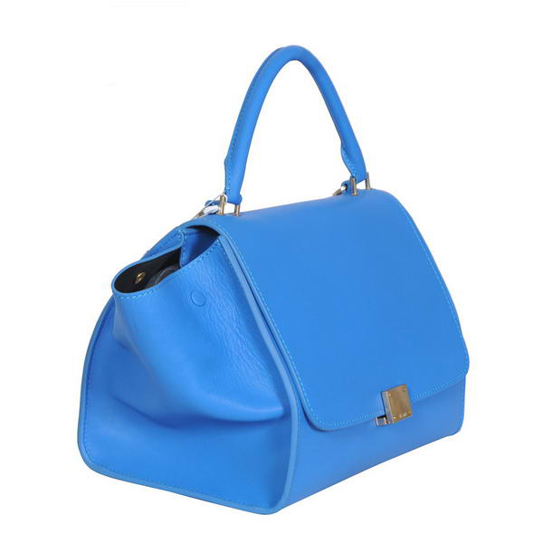 Fashion Celine Trapeze Bags Calf Leather C008 Blue