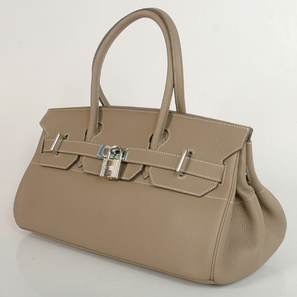 Hermes Birkin togo leather 42CM togo in Dark Grey with Silver hardware