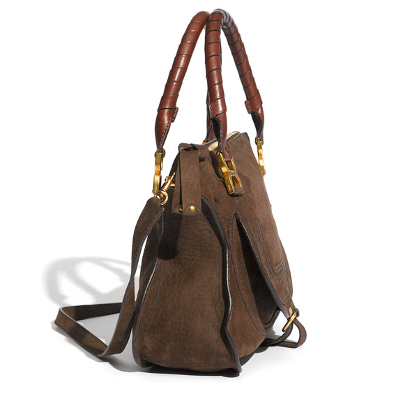 Chloe 'Marcie - Small' Nubuck Leather Shoulder Bag