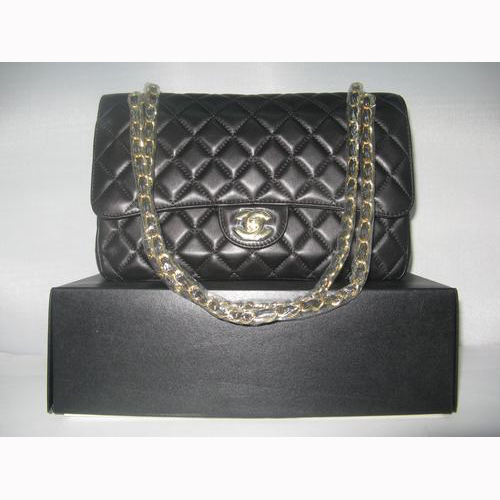 Chanel black color with Gold chain