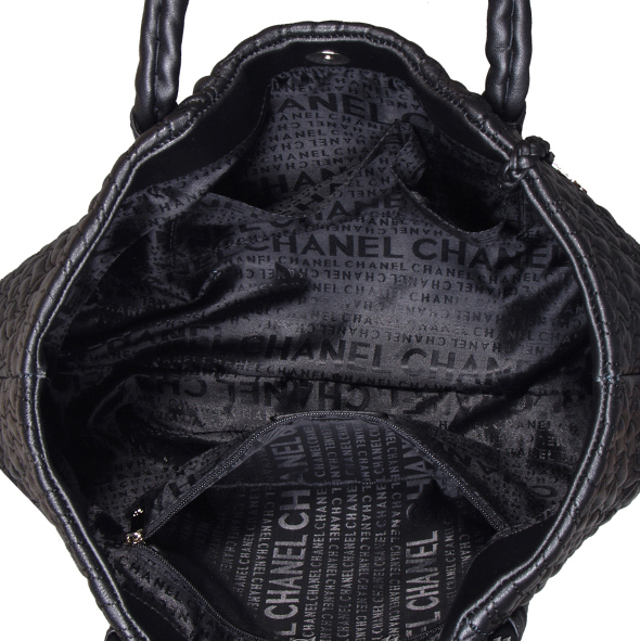 CHANEL Smocked Lambskin Medium Tote