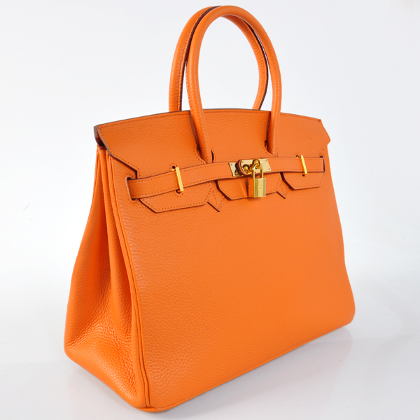 Hermes Birkin 35CM clemence leather in Orange with Gold hardware