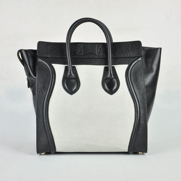 celine Luggage Juboo Woman Handbag Black with White