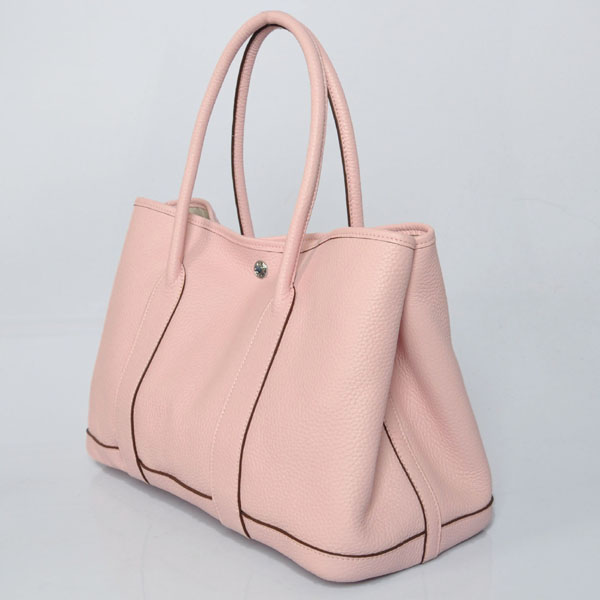 Hermes Garden party bag clemence leather in Pink