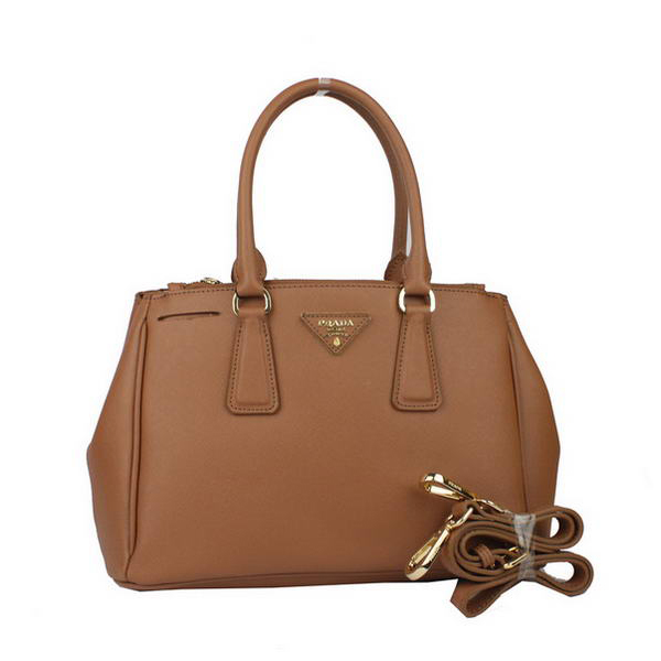 Prada Saffiano Classic Tote Bag BN1801 Apricot