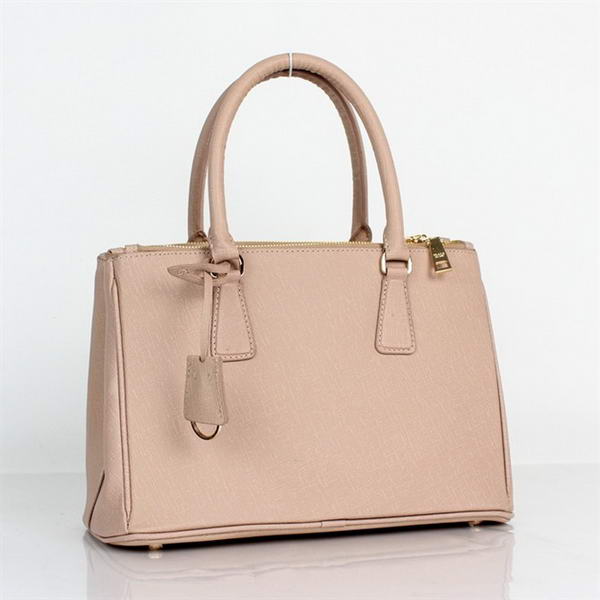 New Prada Classic Saffiano Leather Medium Tote Bag BN1801 Light Apricot