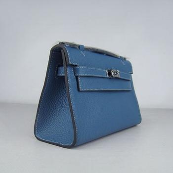 HERMES 22CM H008 Middle Blue(Silver)