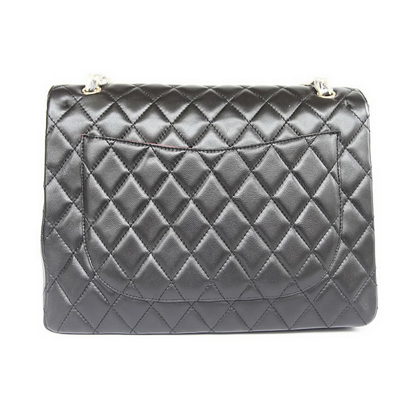 Chanel Flap Bag Quilted Black Lambskin with Gold Chain 1116