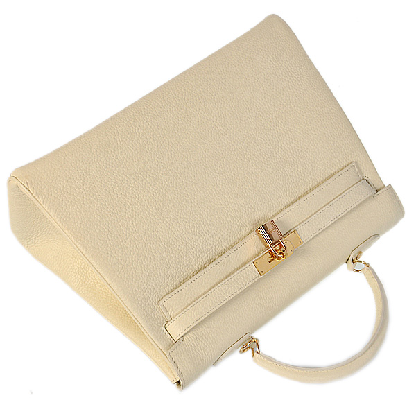 Hermes kelly 35CM clemence leather in Off-white with Gold hardware