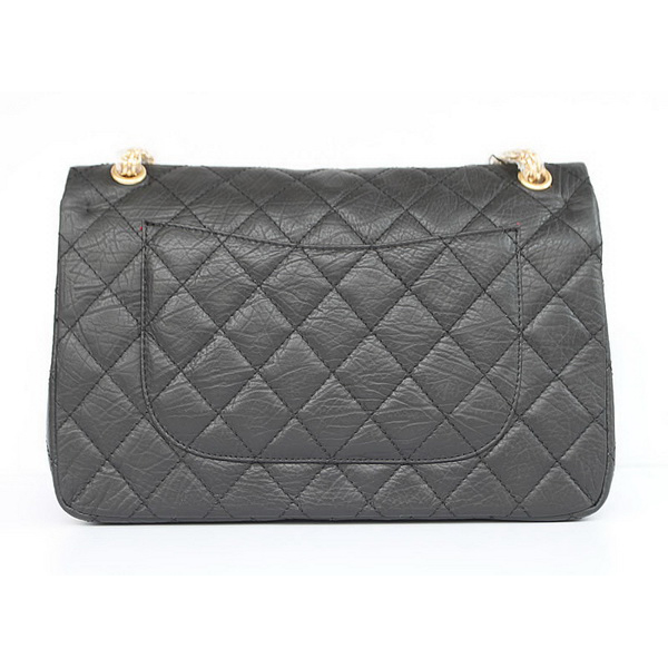 Chanel Flap Bag Quilted Black Leather with Gold Chain 48102