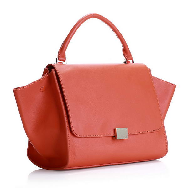 Newest 2012 Celine Trapeze Bags Original Leather 3342 Orange