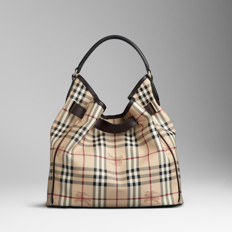 MEDIUM HAYMARKET CHECK BELTED HOBO