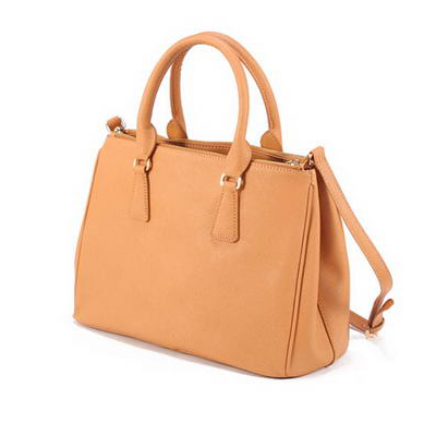 Prada BN1801 Saffiano Calf Leather Tote Bags Ocher