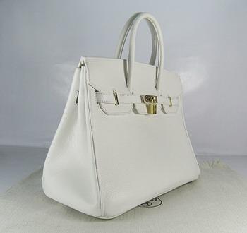 Hermes 35CM White (gold)