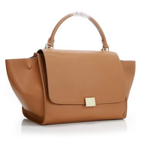 Celine Trapeze Bags Original Leather 3042 Apricot