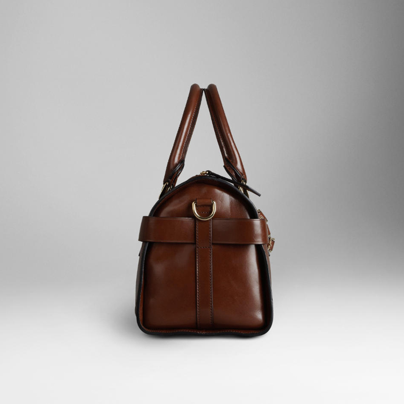 MEDIUM BRIDLE LEATHER BOWLING BAG